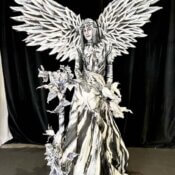 Cartoon Angel human statue