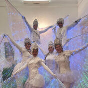 Entertainers with Leds wings