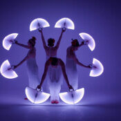 Flamenco show with leds