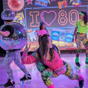 Rollerdancers 80s and 90s parties